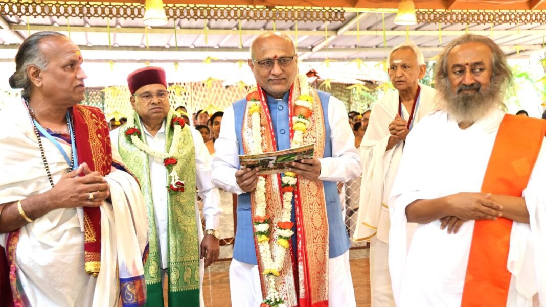 adopt the values of love, peace and service Vice President of India C.P. Radhakrishnan.
