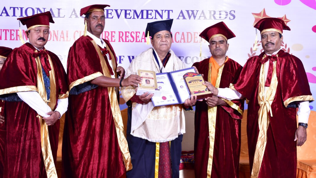 Dr. Ravindranath Vithalarao Moharira _ Doctorate Award