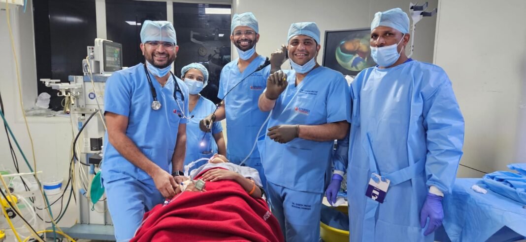 Ganesh Pratap 'Doctors saved the boy's life by removing a pin from his lung.